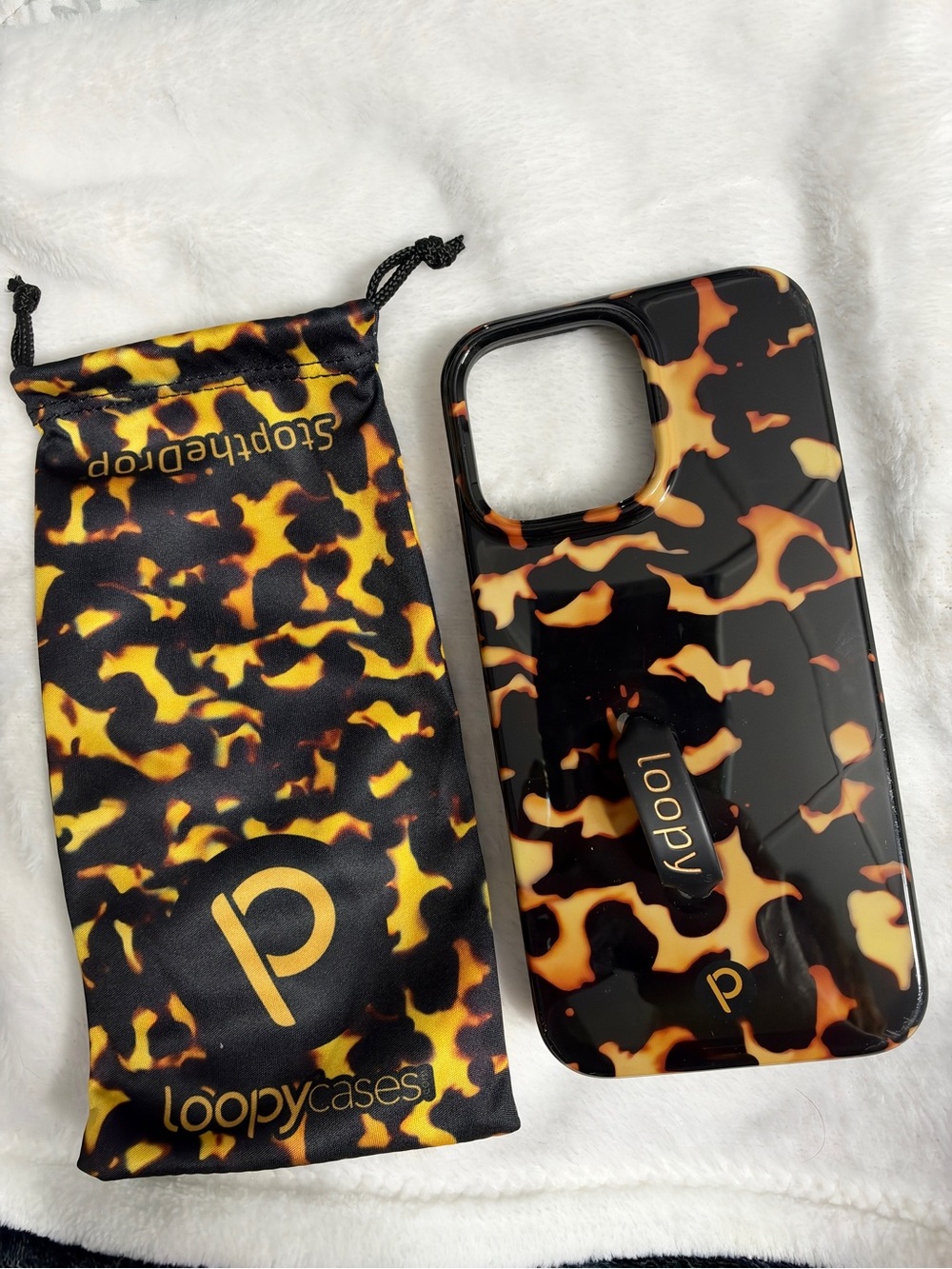 Loopy Case Tortoiseshell iPhone 16 ProMax Loopy Grip -